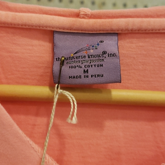 Peach Long Sleeve Hoodie M - Picture 4 of 5